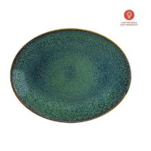 Bonna porcelain plate Moove Ore Mar oval 25 cm green product photo