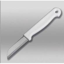 RVS keukenmes met kunststof greep wit Productfoto