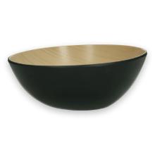 Melamine kom FRIDA Lock ø 25 cm 1.6L houtuitstraling/zwart Productfoto