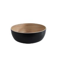 Melamine bowl FRIDA ø 21.5 cm 1.8L wood look/black product photo