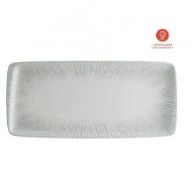 Bonna porcelain plate Moove Iris rectangle 34x16 cm off white/olive green product photo