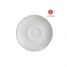 Bonna porcelain coffee saucer Gourmet Iris ø 16 cm off white/olive green product photo