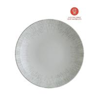 Bonna porseleinen coupe bord diep Bloom Iris ø 23 cm off white/olijfgroen Productfoto