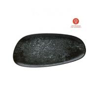 Bonna porcelain plate Vago Cosmos rectangle 36 cm black photo du produit