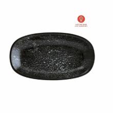 Bonna porcelain plate Gourmet Cosmos ovaal 29x17 cm black product photo