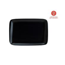 Bonna porseleinen bord Notte Moove rechthoekig 26x13 cm zwart Productfoto