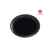 Bonna porseleinen bord Notte Moove ovaal 25x19 cm zwart Productfoto