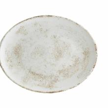 Bonna porseleinen bord Moove Nacrous ovaal 31x24 cm mat creme Productfoto