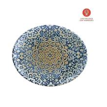 Bonna porseleinen bord Moove Alhambra ovaal 25 cm blauw Productfoto