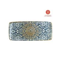 Bonna porcelain plate Moove Alhambra rectangle 34x16 cm blue product photo