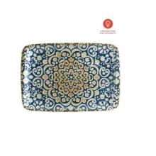 Bonna porcelain plate Moove Alhambra rectangle 23x16 cm blue Produktbild