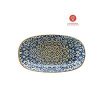 Bonna porcelain plate Gourmet Alhambra oval 29x17 cm blue product photo