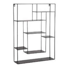 Metal wall rack 50x12.5x69.5 cm black product photo