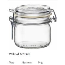 Bormioli Rocco glass mason jar Fido round 200 ml with clasp product photo