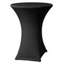 Polyester statafelhoes Samba D2 inclusief topcover ø 80-85 cm zwart Productfoto