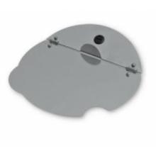 Stainless steel/tempered glass hinged lid with spoon cut-out for Soup Well product photo