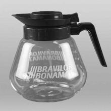 Glass coffee pot Bravilor with hinged lid 1.7L transparent/black product photo