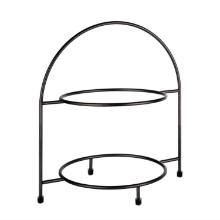 Metal etagere for 2 plates 29 x 19.5 x 30 cm black product photo
