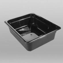 Polycarbonate gastronorm insert 1/2 GN 32.5x26.5x10 cm black product photo