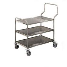 Stainless steel serving trolley SW 8x5-3 Ergo 3-trays 103.5x59.5x127 cm with swi product photo