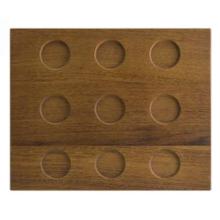 Wooden serving board Mood 31.5x25.5x3 cm with 9 recesses brown product photo