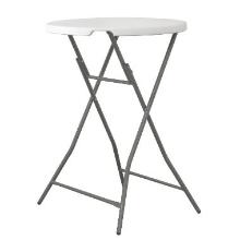 Hendi round bar table ø 80 cm H 110 cm white folding table product photo