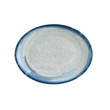 Bonna porcelain plate oval Harena Moove 31x24 cm blue/white photo du produit