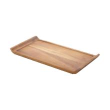 Wooden acacia serving board with edge 33x17.5x2 cm brown product photo