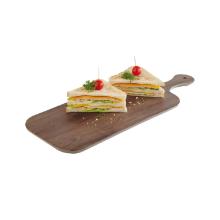 Melamine serveerplateau met greep Oak Wood 40x20 cm bruin Productfoto
