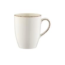 Bonna porseleinen mok met oor Conic Retro 330 cc ø 8.4 cm off white Productfoto