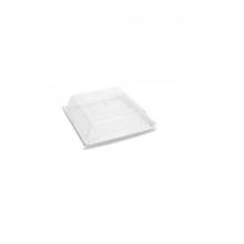 Kunststof buffet cover PC 30.3x30.3 cm transparant Productfoto