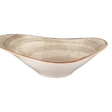 Bonna porcelain bowl oval Stream Aura 27x19 cm 750 ml Terrain Creme product photo