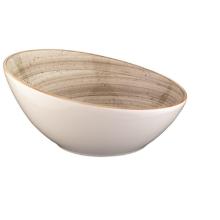 Bonna porseleinen kom schuin Vanta Aura ø 22 cm 850 ml Terrain Creme Productfoto