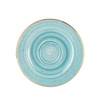 Bonna porcelain coffee saucer Rita Aura ø 16 cm Aqua Blue product photo