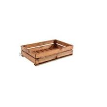Wooden auction crate 1/1 GN 55x34.5x15 cm cinnamon product photo