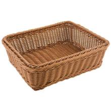 Plastic bread basket 1/1 GN 53x32.5x10 cm brown product photo