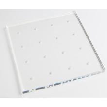 Plexiglas lollypop houder 18x18x0,8 cm 16-gaats transparant Productfoto