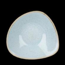 Churchill Stonecast Duck Egg Blue schaal 60 cl / 23.5 cm driehoek Productfoto