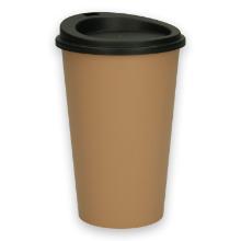 Verive reusable coffee to go cup incl. lid PP 200 ml beige product photo
