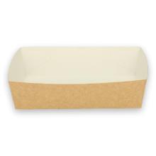 Verive kartonnen bak rechthoek 17x12x4.5 cm bruin/wit Productfoto