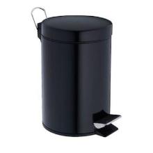 RVS pedaalafvalbak 3L zwart Productfoto