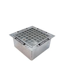 The DropPit steel ashtray tile basic 34x34x16 cm galvanised product photo