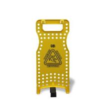 Numatic plastic warning sign wet floor trilingual 59x52x41 cm yellow product photo