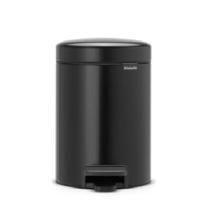 Brabantia metal pedal waste bin NewIcon 3L black product photo
