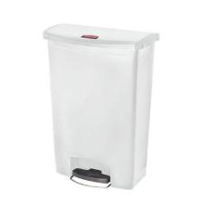 Rubbermaid Slim Jim PE pedaalafvalbak Step On 90L wit Productfoto