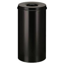 Metal wastebin flame retardant 50L black product photo