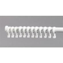 Douchegordijn ringen beauty wit Productfoto