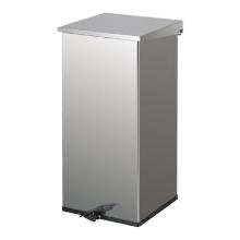 Carro-Kick stainless steel fire resistent pedal waste bin 110L silver product photo
