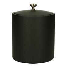Leather ice bucket black product photo