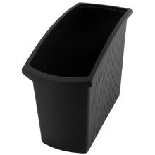 Kunststof papierbak 18L zwart Productfoto